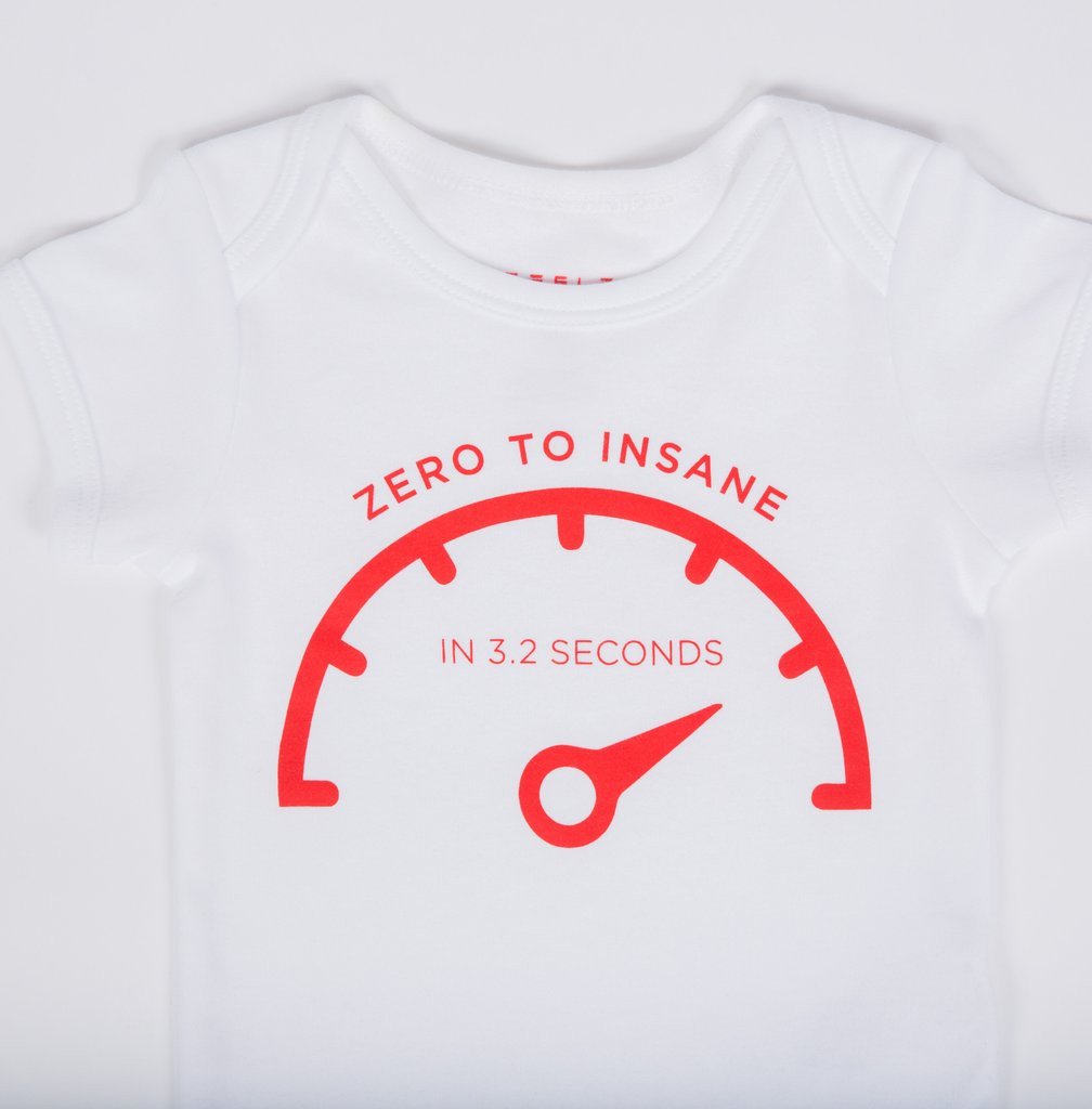 White Insane Mode Onesie