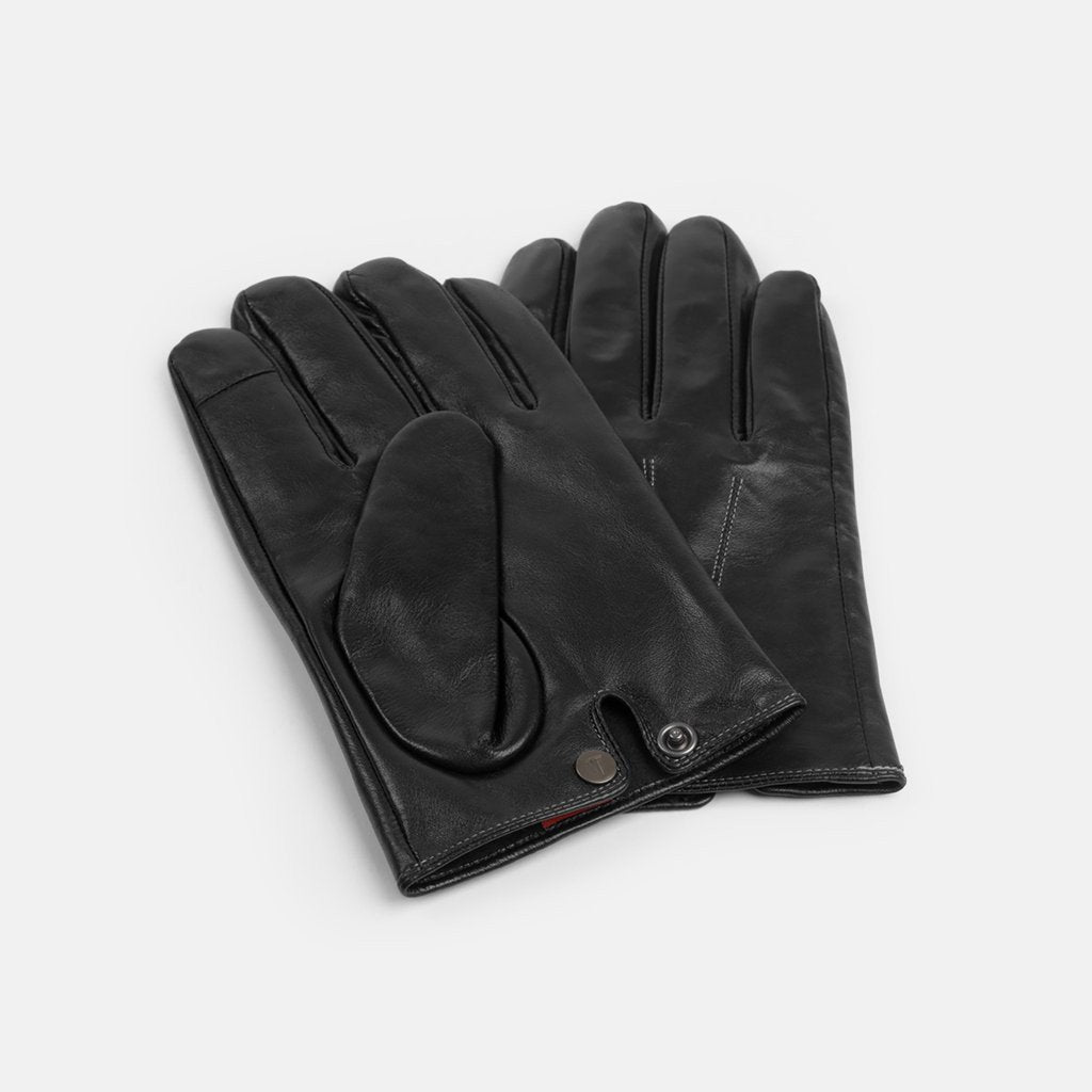 Men's Touch Screen Leather Driving Gloves
