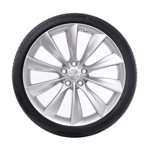 21" Turbine Wheel and Tire Package - Silver