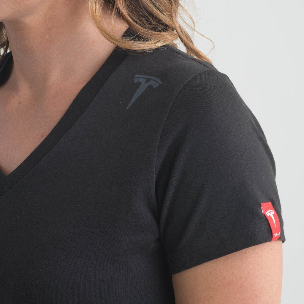Women's Tesla Emblem V-Neck