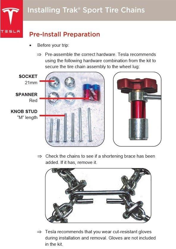Model S Snow Chain - Trak Sport