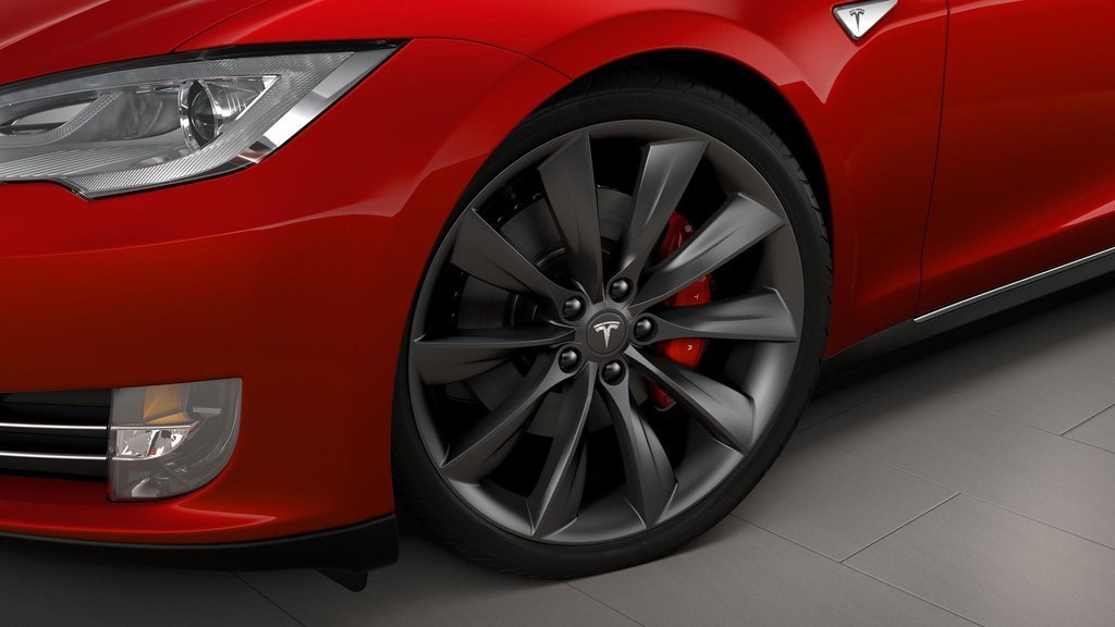 Model S Red Brake Calipers Set